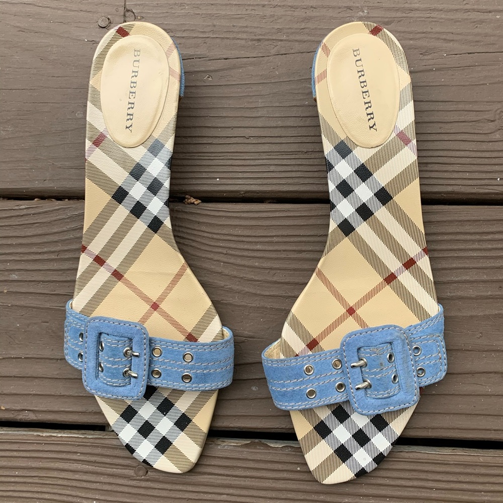 Burberry Denim Sandals, fits size 9